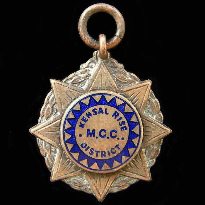 Kensal Rise District Motor Cycle Club Medallion